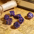 thumbnail image 4 of Cusdie 7-Die Metal DND Dice Set, Maze Design Metal Polyhedral D&D Dice Set for DND Dungeons and Dragons TTRPG Role Playing Games, 4 of 5