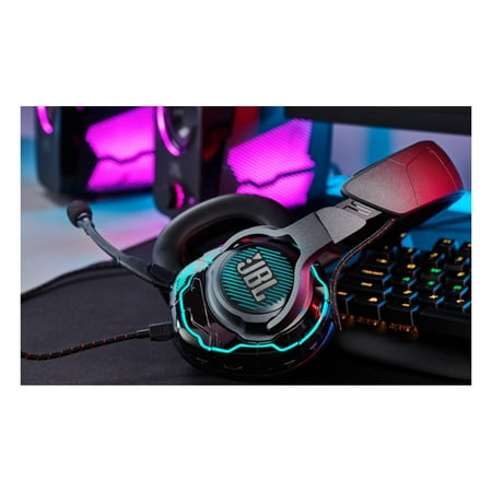 JBL - Quantum One RGB Wired DTS Headphone:X v2.0 Gaming Headset for PC, PS4, Xbox One, Nintendo Switch and Mobile Devices - Black