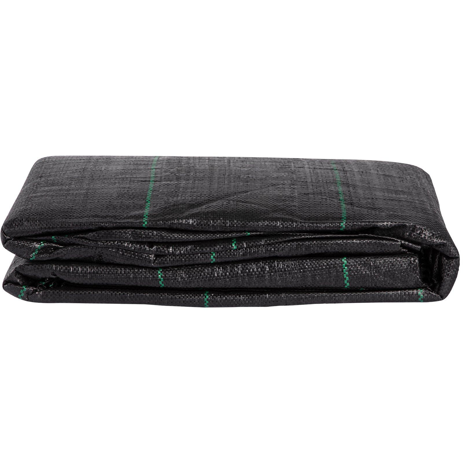 3.5oz Woven Geotextile Fabric, 12.5FT x 30FT, Heavy Duty Weed Barrier, Driveway Underlayment for Drainage, Landscaping & Erosion Control, Black