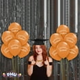 thumbnail image 3 of PMU Graduation Script Balloons 11 Inch Premium PartyTex Orange Latex (12/Pkg) Pkg/1, 3 of 7