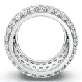 thumbnail image 3 of Pompeii 5 3/4ct Pave Lab Grown Diamond Eternity Wedding Anniversary Ring (FG,VS), 3 of 6