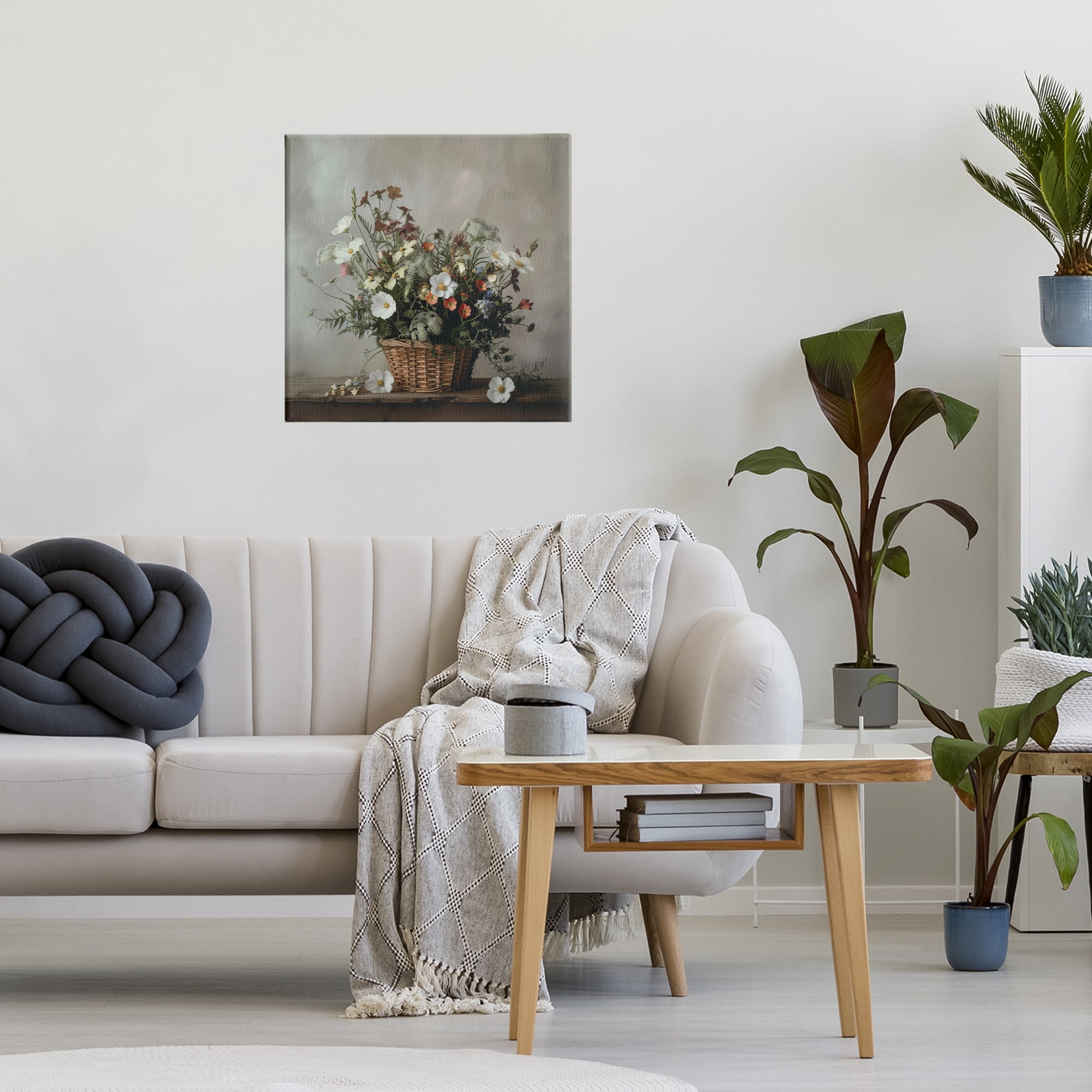 Stupell Industries Flowers In A Basket Arrangement Canvas Wall Art, design by Lazar Studio