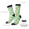 thumbnail image 4 of Fotbe Spring Gnome Pattern Long Socks for Men & Women – Breathable & Stretchy Compression Socks, Ideal for Running, Travel, and Everyday Wear Size 5-11, 4 of 6