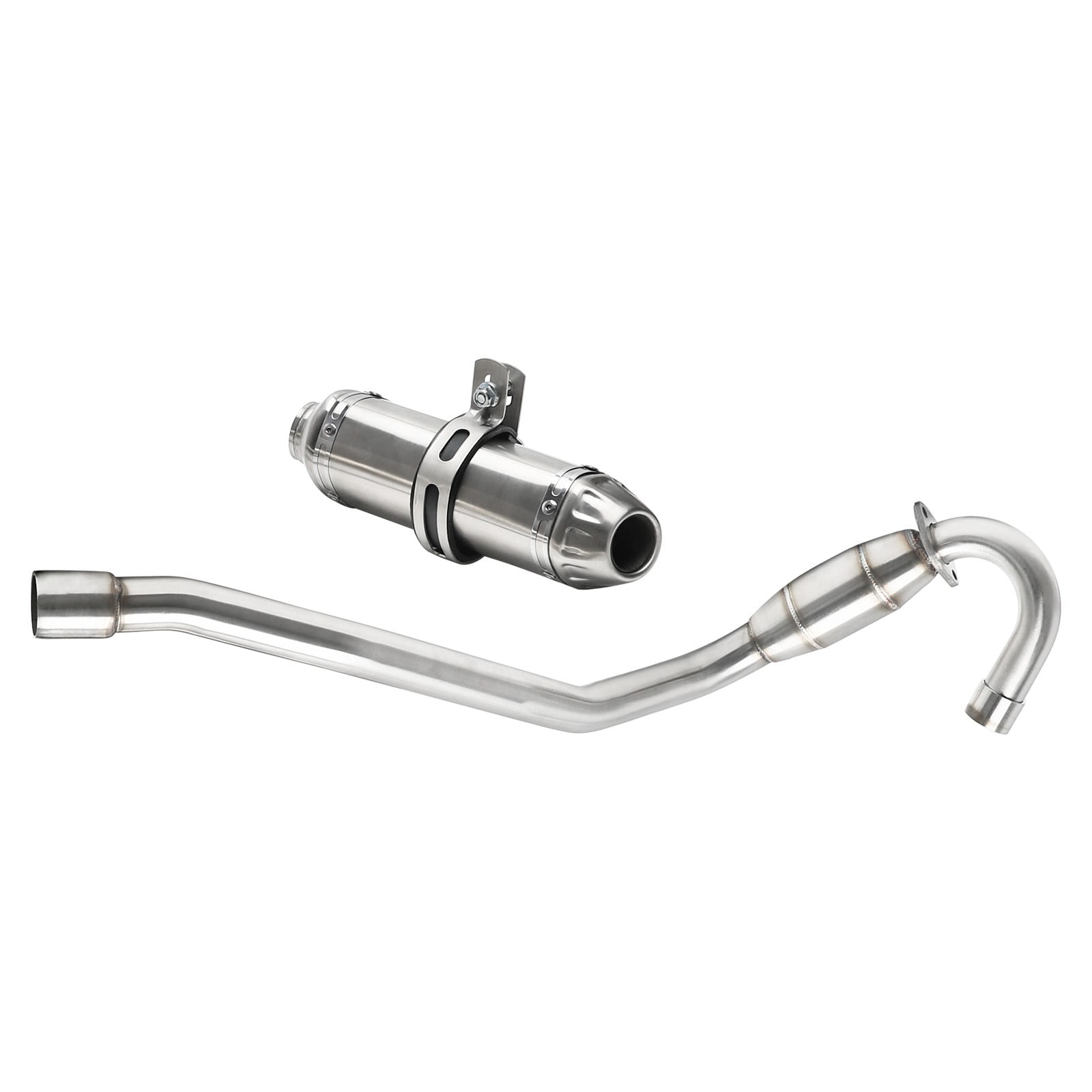 38mm 1.5" Racing Exhaust Pipe and Muffler Full System for CRF70F CRF70 XR70 CRF 70 Motorcycle Dirt Pit Bikes 70cc 90cc 110cc 125cc 140cc 150cc SSR Apollo RFZ 140 Thumpstar Taotao DB17