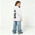 thumbnail image 4 of Vividxx Boys Hoodies Back Letter Print Pullover Hoodie Long Sleeve Hooded Sweatshirt Casual Soft Top For Kids For Fall Winter Preppy Clothes 9-10 Years, 4 of 8
