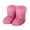 Pink, variant on Willtoo Women's Furry Faux Fur Boots Fuzzy Fluffy Mid Calf Snow Boots Suede Warm Fur Lined Booties Flat Fashion Boots Brown US-7(EU-38)