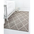 thumbnail image 1 of Unique Loom 3146855 8 x 10 ft. Braided Jute Rectangular Rug, Gray, 1 of 1