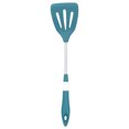 thumbnail image 4 of Utensilios de cocina de silicona de acero inoxidable resistentes al calor, antiescaldaduras y de agarre cómodo con palas huecas para un uso seguro en la cocina, 4 of 8