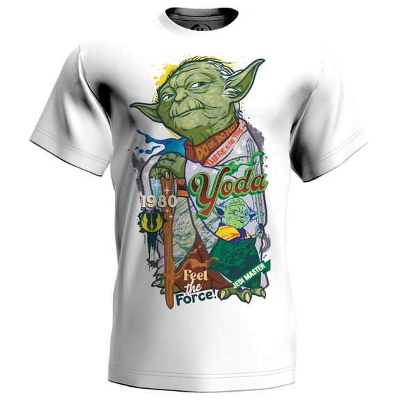 Star Wars Yoda Collage Adult T-Shirt (Unisex)