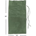 thumbnail image 2 of AK TRADING CO. 14" x 26" Poly Sandbags W/UV Protection & Built-in Ties - Flood Water Barrier - Tent Sandbags - Pack of 50 - Green, 2 of 2