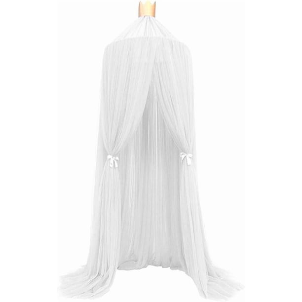 Mosquitera infantil con forma de cúpula, tienda de campaña, dosel para cama, mosquitera, ropa de cama con encaje redondo, casa de juegos para bebés, niños y niñas, color rosa