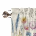 thumbnail image 5 of Living Room Curtains 72 Inches length, Leaf Wildflower Window Treatment Curtain Drapes, Vintage Country Plant Floral Leaves Light Filtering Drapes for Bedroom Laundry Room, 52"x72", 2 Panels, 5 of 7