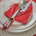 thumbnail image 4 of Polished D Shape Metal Napkin Holders for Wedding Dining and Formal Table Setting Elegant Tableware Accessory, 4 of 5