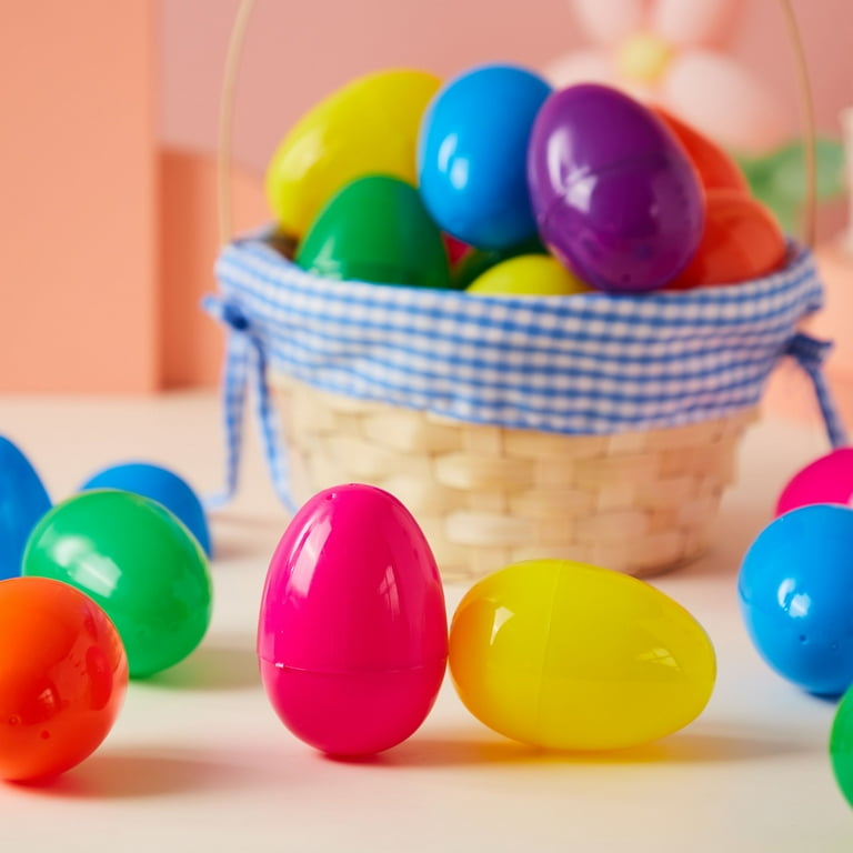 12 Empty Green Plastic Easter Vending Eggs - 2.25 Inches - Bulk - Fast Shipping