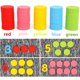 thumbnail image 2 of 117 unidades de fichas contadoras de 30mm de colores mixtos de juguete de matemáticas para fichas de bingo, fichas de juego con caja de almacenamiento, multicolor Feliz Sencillez, 2 of 5