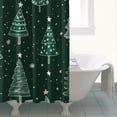 thumbnail image 4 of Red Christmas Bath Curtain,Rustic Farmhouse Holiday New Year Shower Curtains Suitable Bathroom Curtains for Campus Bathroom Decor Christmas, 4 of 5