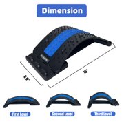 FAJAERNY Back Stretcher, 3-Level Lumbar Support with 84 Massage Nodes (Blue)