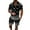 Black, variant on Vedolay Matching Short Sets Men's Shorts Set Short Sleeve Crewneck Tee Track Shorts with Pockets,Black XL