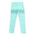 thumbnail image 2 of Gerichy Toddler Baby Girls Candy Color Solid Color Leggings Casual Tight Pants Girls School Yoga Leggings Kids Little Girls Bottom Pants Kids Girls Elastic Waistband Skinny Long Pants with Pockets, 2 of 4