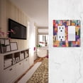 thumbnail image 5 of Yayeee Rocker Switch Wall Plate 2-Gang 4.7"x4.6" Home Decorative Outlet Cover, Art Buildings, 5 of 6