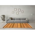thumbnail image 3 of Ahgly Company Indoor Square Abstract Orange Modern Area Rugs, 3' Square, 3 of 4
