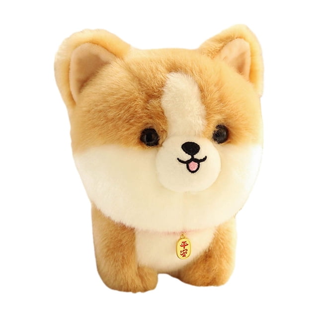Chien en Peluche Husky, Poupée Chiot Réaliste Douce pour Enfants, Compagnon de Canapé et Cadeau