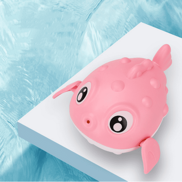 1 baby bath toy, water toy (puffer fish)