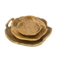 thumbnail image 5 of A&B Home Teak Bowls with Handles - Set of 3 - Brown, 5 of 6