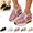 Hot Pink, variant on Womens Shoes Rhinestone Comfortable Platform Slip on Shoes Fashion Flat Hidden High Heels Non-Slip Sneakers