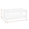 thumbnail image 3 of Picket House Furnishings Enrico Rectangular Coffee Table in Walnut, 3 of 10