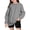Grey-1, variant on OOOUM Kids Crewneck Sweatshirt Solid Color Long Sleeve Pullover Top Loose Fit Basic Casual Sweatshirt Boys Girls Plain Blouse Hot Pink 4-5 Years