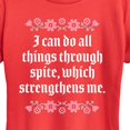 thumbnail image 2 of Instant Message - Do All Things Through Spite - Women's Short Sleeve Graphic T-Shirt, 2 of 6