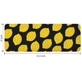 thumbnail image 7 of Yellow Lemon Fruit Dots Black Pattern Kitchen Rug Mat,Kitchen Runner Rugs Non Skid Washable,Decorative Kitchen Floor Mats for Kitchen,Sink,Laundry,17"x47.2", 7 of 7