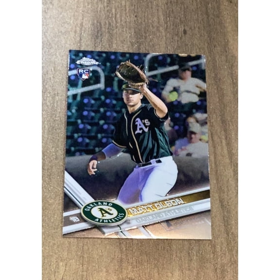 Matt Olson MLB Oakland Athletics 2017 Topps Chrome 98 trading card