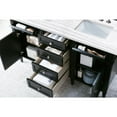 thumbnail image 3 of James Martin Vanities Brittany 60" Black Onyx Double Vanity w/ 3 CM Arctic Fall Solid Surface Top, 3 of 5