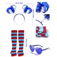 thumbnail image 3 of Conjunto de disfraz de tutú azul de Halloween de Hikkcos con calcetines, 3 of 7