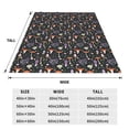 thumbnail image 3 of Bixox Fleece Blanket Mushroom Pattern Super Soft Double-Sided Microfiber Flannel Blanket for Sofa, Bed, Couch,Suitable for All Seasons - 60"x50", 3 of 5
