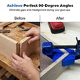 thumbnail image 5 of Corner Clamp Adapter Set, 90° Angle Squeeze Clamp Attachment, Compatible with Irwin Quick Grip Clamps, Right Angle Woodworking Tools Accessory for Cabinet Picture Frame Making, 5 of 7