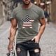 thumbnail image 1 of Tops para hombre, blusas y camisas de cuello redondo y manga corta para hombre, camiseta de cuello redondo y manga corta con estampado de la bandera del Día de la Independencia de Estados Unidos para, 1 of 5