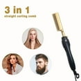 thumbnail image 5 of 2 in 1 Hot Comb Hair Straightener Flat Irons Straightening Brush Heating Comb Hair Straight Styler Hair Curler peigne chauffant, 5 of 6