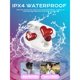thumbnail image 4 of Auriculares Bluetooth Yoidesu elegantes en forma de corazón rojos para niñas, 4 of 9