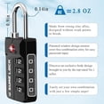 thumbnail image 4 of TSA Approved Travel Luggage Locks, Open Alert Combination Lock for School Office & Gym Locker, Toolbox, Pelican Case, Easy Read Dials, 4 of 6