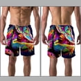 thumbnail image 3 of luoweisi Men's Beach Shorts Quick Dry Swim Trunks with Mesh Lining Chameleon L, 3 of 5