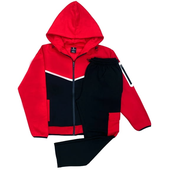 Men’s Dynamic Fleece Sweat suit Heavy Duty Winter Sweat Jacket with Fleece Sweatpants