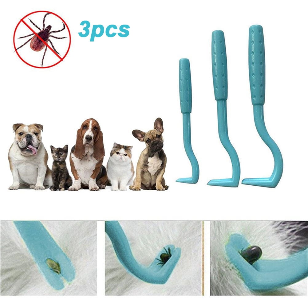 3PCS Tick Removers Pet Tick Picker Dog Handheld Flea Removal Tools