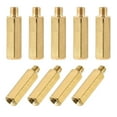 thumbnail image 2 of Uxcell Brass M3 14mm+3mm Male-Female Hex Standoff 15 Pack, 2 of 5