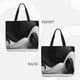 thumbnail image 2 of Easygdp Black White Fluid Sculpture Bolsa Tote para Mujer, Bolso de Hombro para Trabajo, Playa, Viajes, Compras y Supermercado, 2 of 7