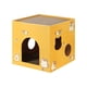 thumbnail image 1 of Caja para gatos Cama para gatos Suministros para mascotas Accesorios con rascadores Cartón corrugado Amarillo S, 1 of 8