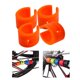 thumbnail image 1 of Juego de 4 Anillos Protectores de Suspensión de Cadena de Bicicleta con Cubierta de Goma para Horquilla de Protección de Bicicleta de Carretera de Mon naranja Baoblaze Protector de cadena de bicicletas, 1 of 8