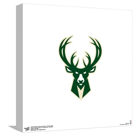 Gallery Pops NBA Milwaukee Bucks – Primary Logo Canvas Wall Art Unframed Version 12 x 12